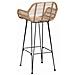 Sedia da Bar 2 pcs Naturale 55 x 52 x 105 cm Rattan e Ferro - Foto miniatura 7