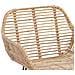 Sedia da Bar 2 pcs Naturale 55 x 52 x 105 cm Rattan e Ferro - Foto miniatura 8