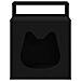 Casa per Gatti Nero 42,5 x 40 x 53,5 cm Legno multistrato - Foto miniatura 5