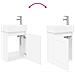 Mobile bagno con rubinetto Bianco 45,5 x 22,5 x 84 cm - Foto miniatura 9