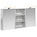 Set di Armadi da Bagno con lo scaffale 3 pcs 126 x 16 x 62.5 cm - Foto miniatura 1