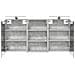 Set di Armadi da Bagno con lo scaffale 3 pcs 126 x 16 x 62.5 cm - Foto miniatura 7