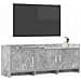 Mobile TV 130 x 33 x 47 cm Grigio Cemento Legno ingegnerizzato - Foto miniatura 2
