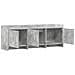 Mobile TV 130 x 33 x 47 cm Grigio Cemento Legno ingegnerizzato - Foto miniatura 3