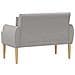 Loveseat con bottoni imbottiti Grigio Chiaro 117 x 67 x 77 cm - Foto miniatura 5