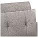 Loveseat con bottoni imbottiti Grigio Chiaro 117 x 67 x 77 cm - Foto miniatura 7
