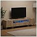 Mobile TV LED a 5 pezzi Rovere Sonoma Legno ingegnerizzato - Foto miniatura 7
