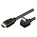 ICOC HDMI-LE-050 - Cavo HDMI High Speed con Ethernet A / A M / M Angolato 5 m Nero - Foto miniatura 1