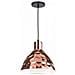 Lampadario Pendente Cromato A Sospensione E27 Metallo Oro Rosa Vt-8300 3710 - Foto miniatura 1