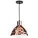 Lampadario Pendente Cromato A Sospensione E27 Metallo Oro Rosa Vt-8300 3710 - Foto miniatura 4