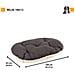 Cuscino Relax F - Cuscino Morbido Per Cani E Gatti Marrone 100 X 63 Cm - Foto miniatura 4