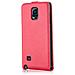 Custodia Compatibile Con Samsung Galaxy Note 4 In Rosso Chili - Coperchio Protettivo In Design Flip Realizzato In Finta Pelle Liscia - Foto miniatura 2