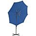 Ombrellone A Sbalzo Con Palo In Acciaio 300 Cm Azzurro - Foto miniatura 4