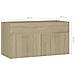 Mobile Sottolavabo Rovere Sonoma 90x38,5x46cm Legno Multistrato - Foto miniatura 8