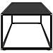 Tavolino Da T Nero Con Vetro Nero 120x50x35 Cm - Foto miniatura 3
