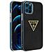 Cover Iphone 12 Pro Max Effetto Metallico Metallic Series Nera - Foto miniatura 2