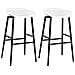 Sgabelli da Bar 2 pz Bianchi - Foto miniatura 1