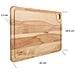 Tagliere Da Cucina In Legno Grande | 42 X 24,5 X 1,5 Cm | Fessura Per Succhi Di Frutta | Ideale Per Aperitivo Pizza Pane Formaggi | Legno Di Faggio Naturale | Reversibile - Foto miniatura 2