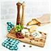 Tagliere Da Cucina In Legno Grande | 42 X 24,5 X 1,5 Cm | Fessura Per Succhi Di Frutta | Ideale Per Aperitivo Pizza Pane Formaggi | Legno Di Faggio Naturale | Reversibile - Foto miniatura 3