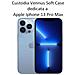 Custodia Tpu Silicone Lite Cover Soft-case Per Apple Iphone 13 Pro Max Light Blu - Foto miniatura 2