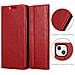 Custodia Compatibile Con Apple Iphone 13 Mini In Rosso Mela - Coperchio Protettiva Con Chiusura Magnetica, Funzione Stand E Tasca Per Le Carte - Foto miniatura 5