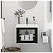 Struttura Per Lavabo A Parete Nera 40x38x31 Cm In Ferro - Foto miniatura 1