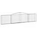 Cesti Gabbioni Ad Arco 10 Pz 400x30x80/100 Cm Ferro Zincato - Foto miniatura 2