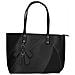 Borsa Shopper Scamosciata Con Stampa Serpente - Paris - Nera - Foto miniatura 1