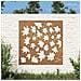 Decorazione Muro Giardino 55x55 Cm Foglia Acero Acciaio Corten - Foto miniatura 1