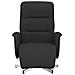 Poltrona Reclinabile Con Poggiapiedi Nera In Tessuto - Foto miniatura 3