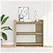 Tavolo Consolle Rovere Sonoma 100x35x90 Cm In Legno Multistrato - Foto miniatura 3