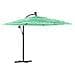 Ombrellone Da Giardino Con Palo In Acciaio Verde 269x269x235 Cm - Foto miniatura 2