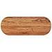 Piano Tavolo 140x50x3,8 Cm Ovale In Legno Massello Di Acacia - Foto miniatura 1