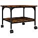 Supporto Stampante 2 Livelli Rovere Fumo 50x40x38cm Multistrato - Foto miniatura 2