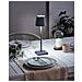 Lampada Da Tavolo Senza Fili A Led Valira Metallo Grigio Scuro - Foto miniatura 1
