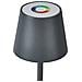 Lampada Da Tavolo Senza Fili A Led Valira Metallo Grigio Scuro - Foto miniatura 5
