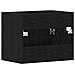 Mobile Lavabo da Bagno Rovere Nero 60x38,5x46 cm in Truciolato - Foto miniatura 5