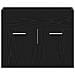 Mobile Lavabo da Bagno Rovere Nero 60x38,5x46 cm in Truciolato - Foto miniatura 6