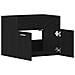 Mobile Lavabo da Bagno Rovere Nero 60x38,5x46 cm in Truciolato - Foto miniatura 8