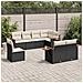Set Divani Da Giardino Con Cuscini 8 Pz Nero In Polyrattan - Foto miniatura 1