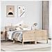Letto Senza Materasso 120x190 Cm In Legno Massello Di Pino - Foto miniatura 1