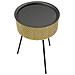 Tavolino Mf524 - Oro - Metallo - 40x40x65 Cm - Foto miniatura 2