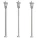 Lusso Casadino -  Lampade Da Terra Per Esterni 3 Pz Argento 120cm In Acciaio Inox - Foto miniatura 1