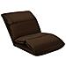 Lusso Casadino -  Sedia A Sdraio Da Terra Pieghevole Marrone In Microfibra - Foto miniatura 4