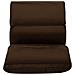 Lusso Casadino -  Sedia A Sdraio Da Terra Pieghevole Marrone In Microfibra - Foto miniatura 5