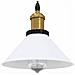 Lampada Sospensione Regolabile E27 Bianco Lucido Ø22cm Metallo - Foto miniatura 2
