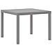 Set pranzo giardino 5 pezzi con cuscini grigio chiaro polyrattan - Foto miniatura 4