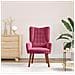 Poltrona Rilassante Wine Red in Velluto - Foto miniatura 3