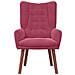 Poltrona Rilassante Wine Red in Velluto - Foto miniatura 4