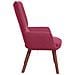 Poltrona Rilassante Wine Red in Velluto - Foto miniatura 5